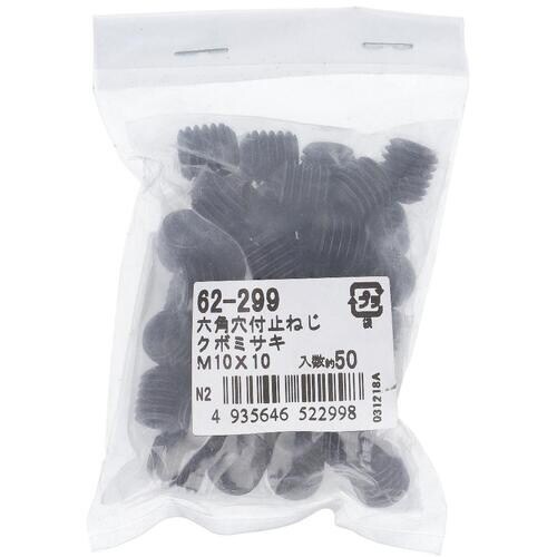 OHSATO 生地6角穴付止めねじクボミ先M10X