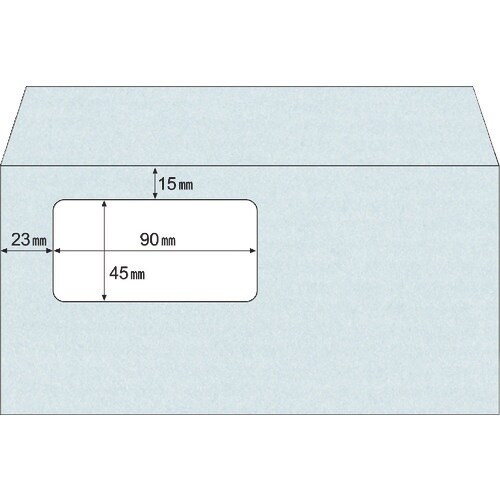 HISAGO 窓つき封筒 A4三ツ折用(長6)/メ