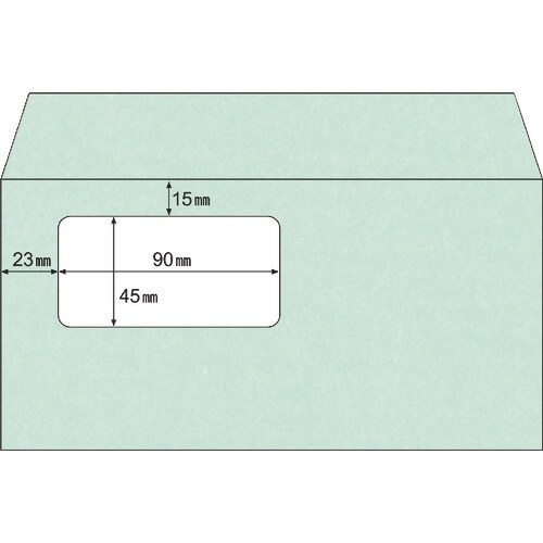 HISAGO 窓つき封筒 A4三ツ折用(長6)/グ