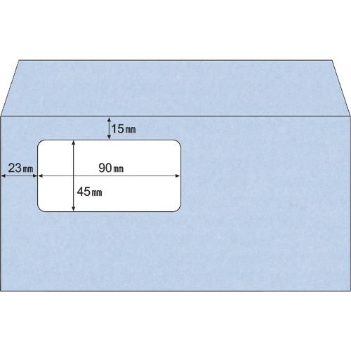 HISAGO 窓つき封筒 A4三ツ折用(長6)/ア