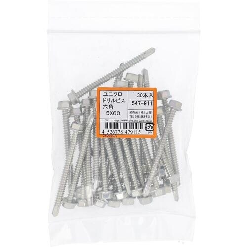 OHSATO ユニクロドリルビスHEX(6角頭)5