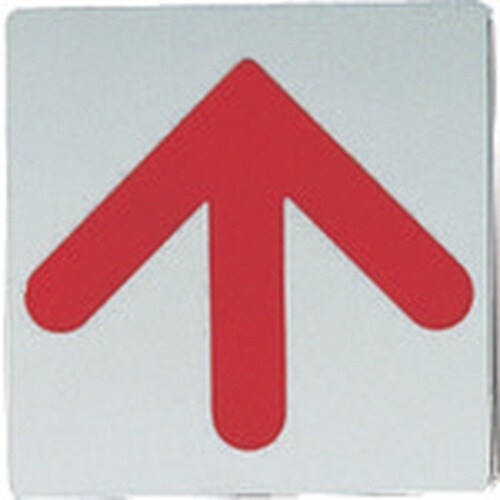 光 ステンレスサインプレート 赤矢印