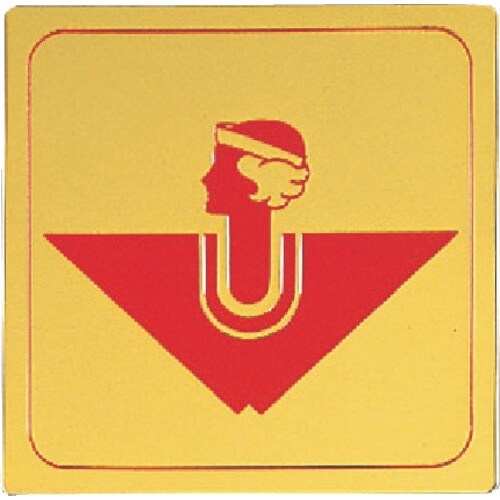 光 真鍮サインプレート 女マーク