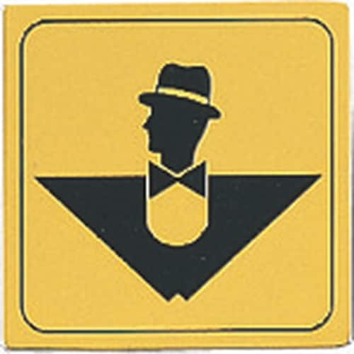 光 真鍮サインプレート 男マーク