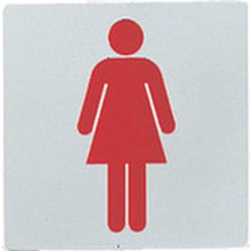 光 ステンレスサインプレート 女マーク