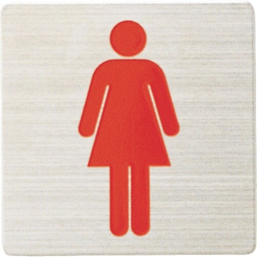 光 ステンレスサインプレート 女マーク