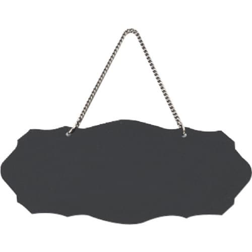 光 サインプレート 無地板 アクリル黒 鎖付