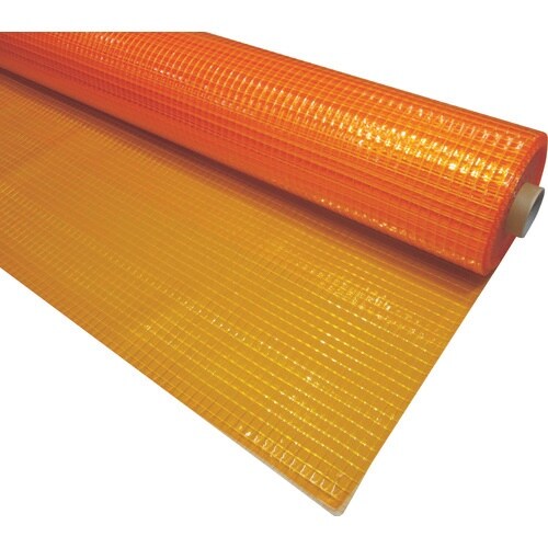 ユタカメイク 透明糸入りシート オレンジ 防炎・防