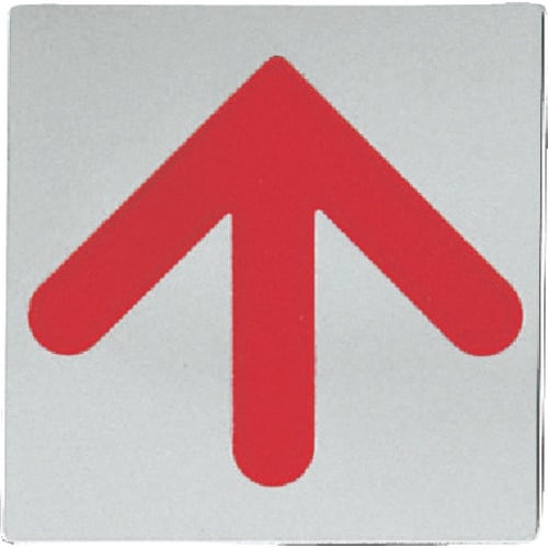 光 ステンレスサインプレート 上下左右方向矢印