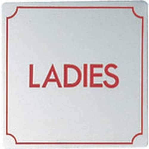 光 ステンレスサインプレート LADIES