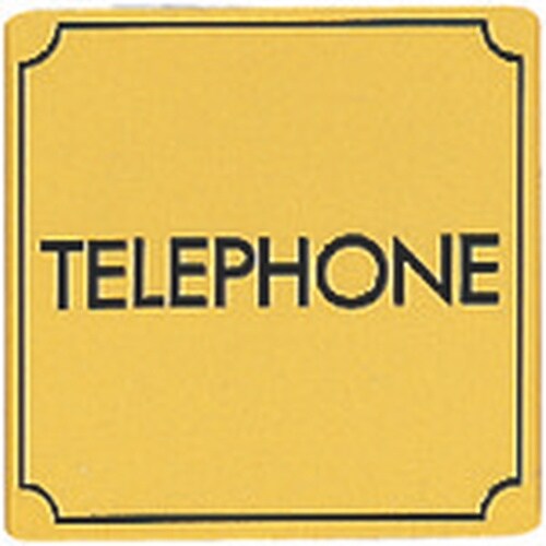 光 真鍮サインプレート TELEPHONE