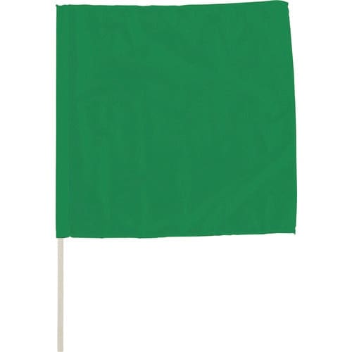 ユニット 手旗 緑 面ファスナー付
