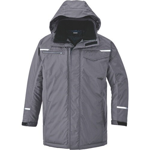 アイトス 制電防寒コート グレー