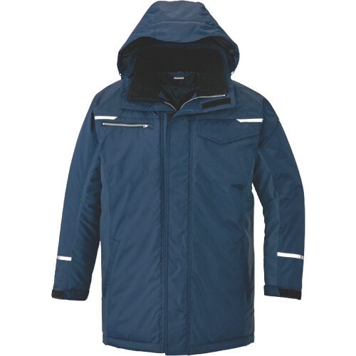 アイトス 制電防寒コート ネイビー