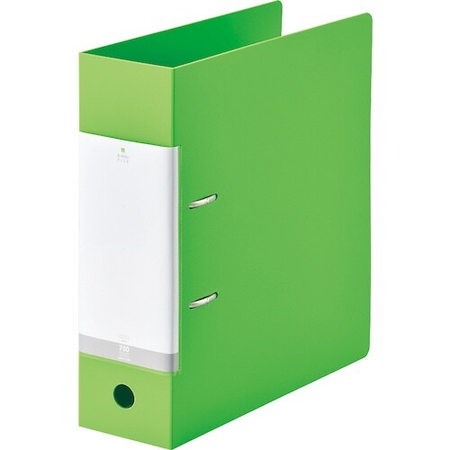 LIHIT D型リングファイル(750枚収納) 黄