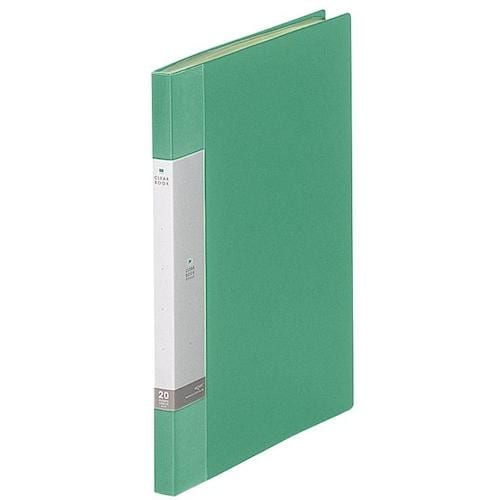 LIHIT クリヤーブック 20P 緑 A4