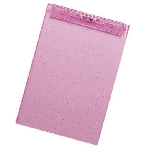 LIHIT 超薄型クリップボード 赤 A4/E