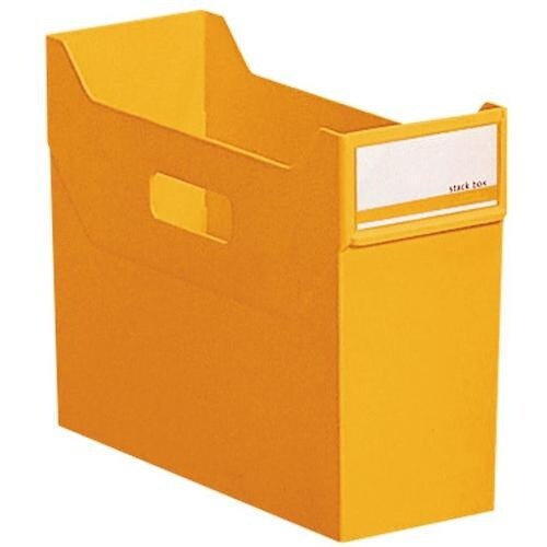 LIHIT スタックボックス 黄 A4