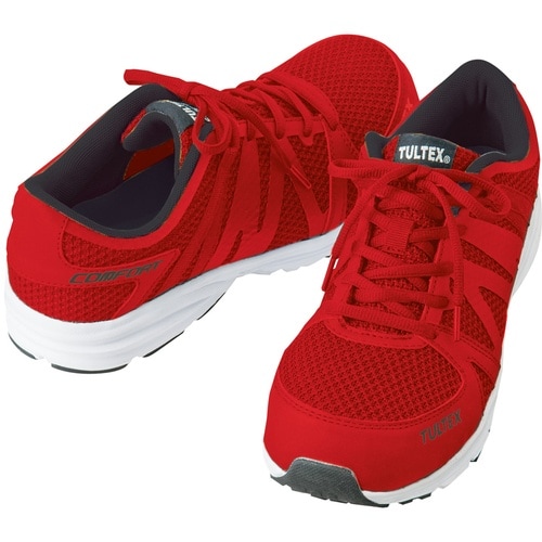 アイトス 軽量セーフティシューズ レッド 25.0