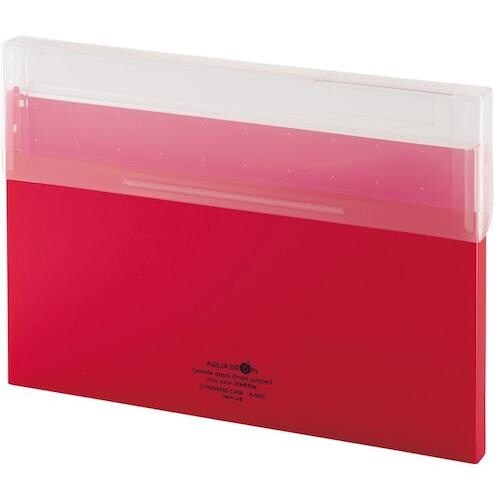 LIHIT コングレスケース 赤 A4