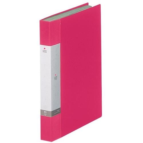 LIHIT クリヤーブック 40P 赤 A4