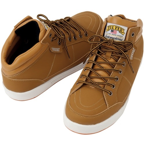 アイトス セーフティシューズミドルカット キャメル