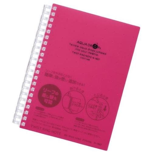 LIHIT ツイストノート<厚型> 赤 B6−21