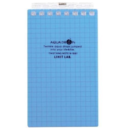LIHIT ツイストノート(メモサイズ) 青緑