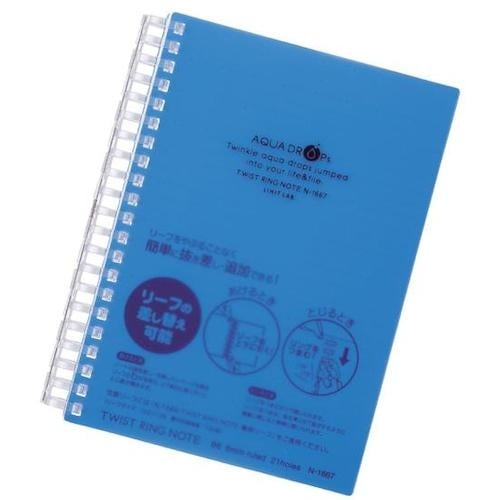LIHIT ツイストノート<厚型> 青 B6−21