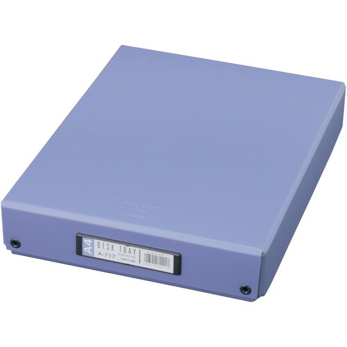 LIHIT デスクトレー ブルーバイオレット A4