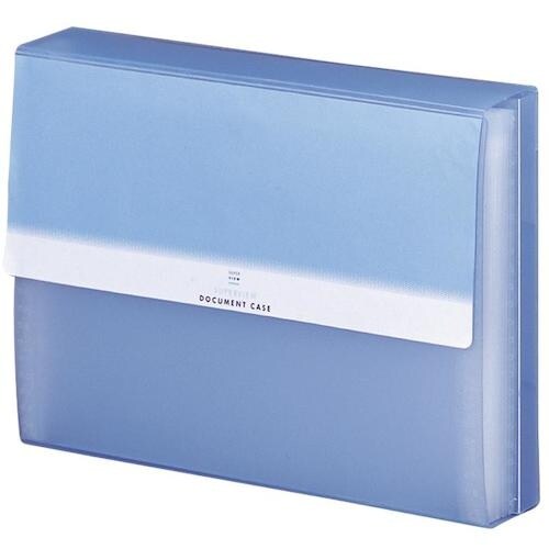 LIHIT ドキュメントケース ライトブルー A4