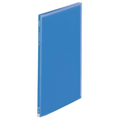 LIHIT 透明クリヤーブック 20P ブルー A