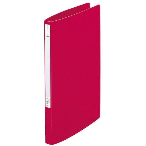 LIHIT スーパーパンチレスファイル 赤 A4