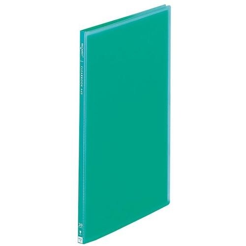 LIHIT 透明クリヤーブック 20P グリーン