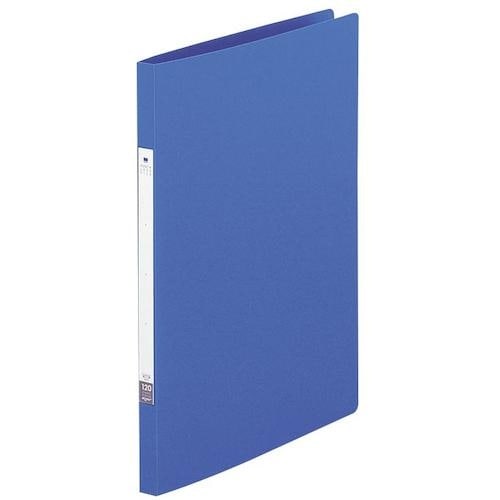 LIHIT パンチレスファイル 青 A4