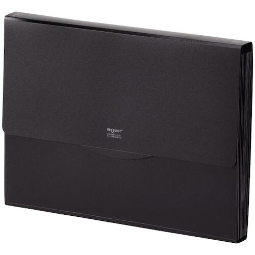 LIHIT 不透明ドキュメントファイル 黒 A4