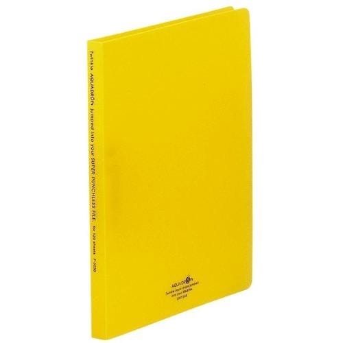 LIHIT スーパーパンチレスファイル 黄 A4