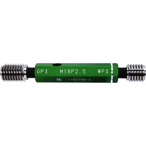 SK 限界ねじプラグゲージ 工作用 M18xP2.
