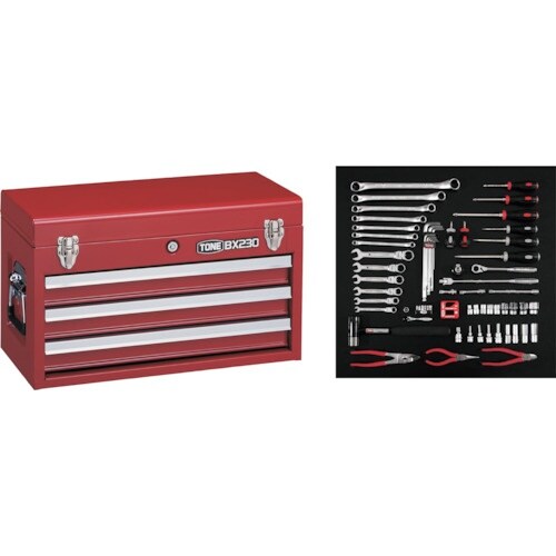 TONE 整備用工具セット ツールセット(レッド)