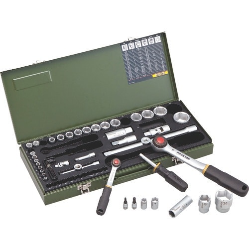 PROXXON ソケットレンチセット1/4”+1/