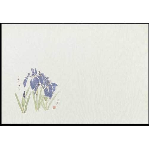 大黒 テーブルマット四季花柄 #755 かきつばた