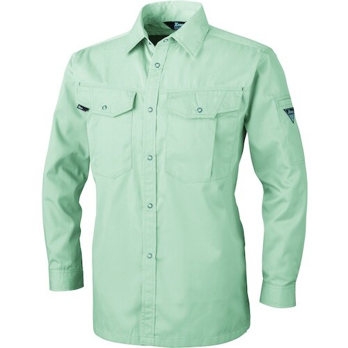 XEBEC 長袖シャツ1493−61−S モスグリ