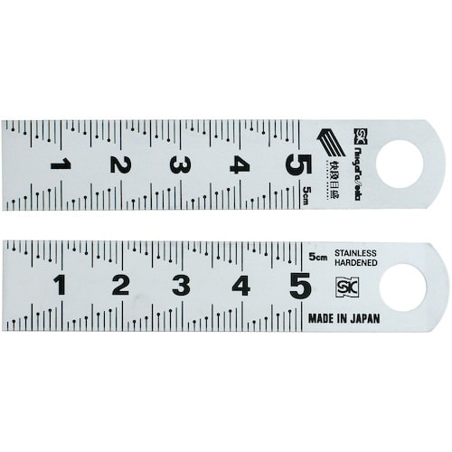 SK 縦目盛ゲージ 快段目盛 5cm 50mm