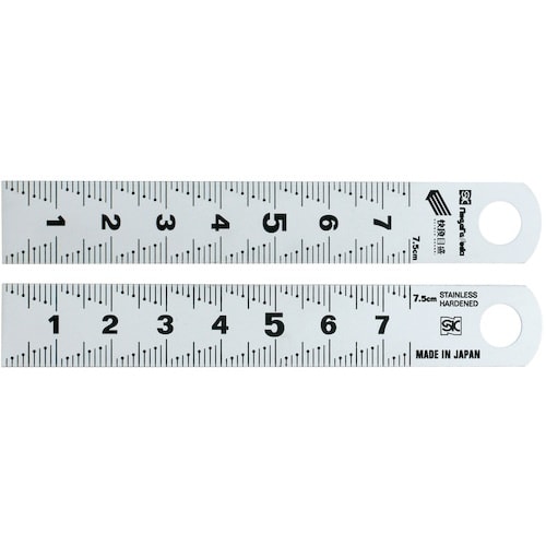 SK 縦目盛ゲージ 快段目盛 7.5cm 75mm