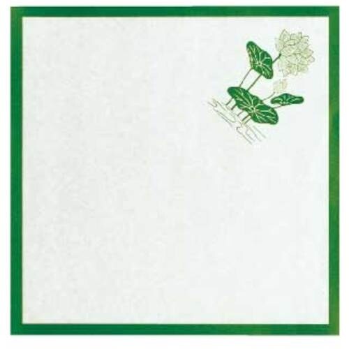 大黒 敷紙 (緑蓮) 7寸