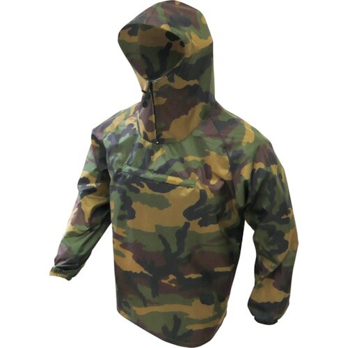 喜多 ポリエステル 迷彩ヤッケ No1580 グリ