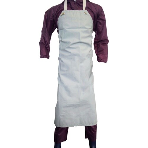 喜多 ビニール胸付前掛 No2240 ホワイト 特