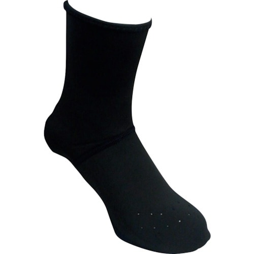 喜多 防寒 ミドル インナーソックス 滑り止め付