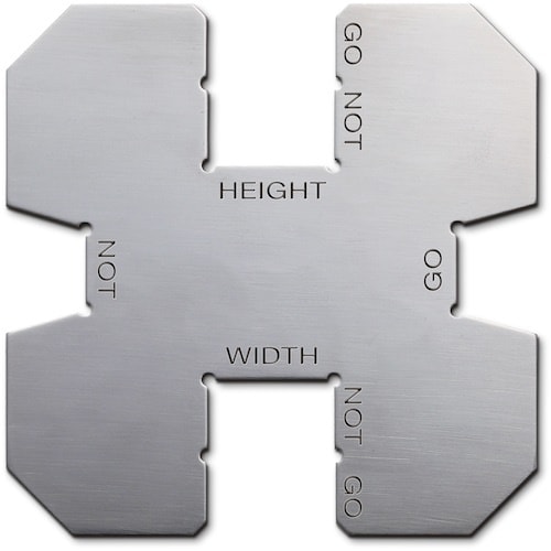 SK ガスケット幅・高さ測定限界ゲージ 合否規格J