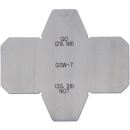 SK ガスケット溝幅測定限界ゲージ 合否規格JPI